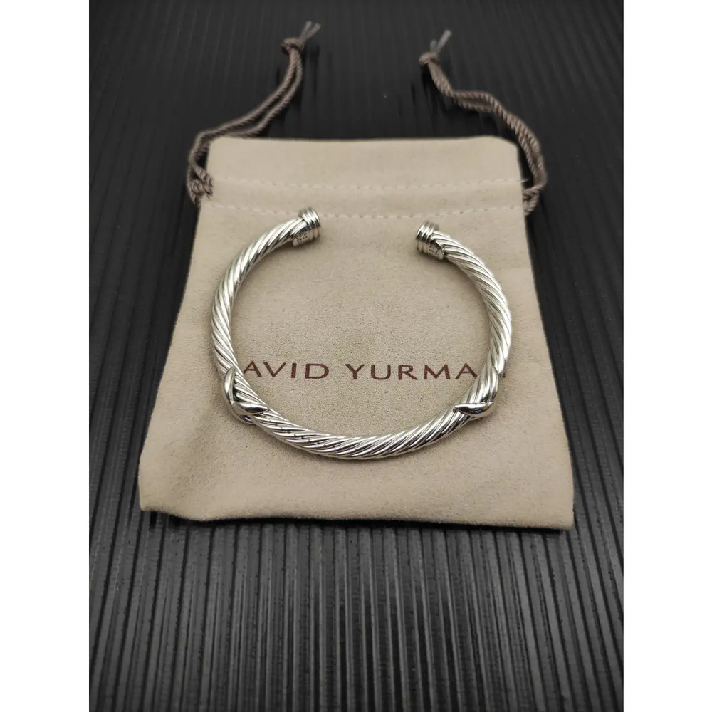 David Yurman Silver 5mm Double X Bracelet